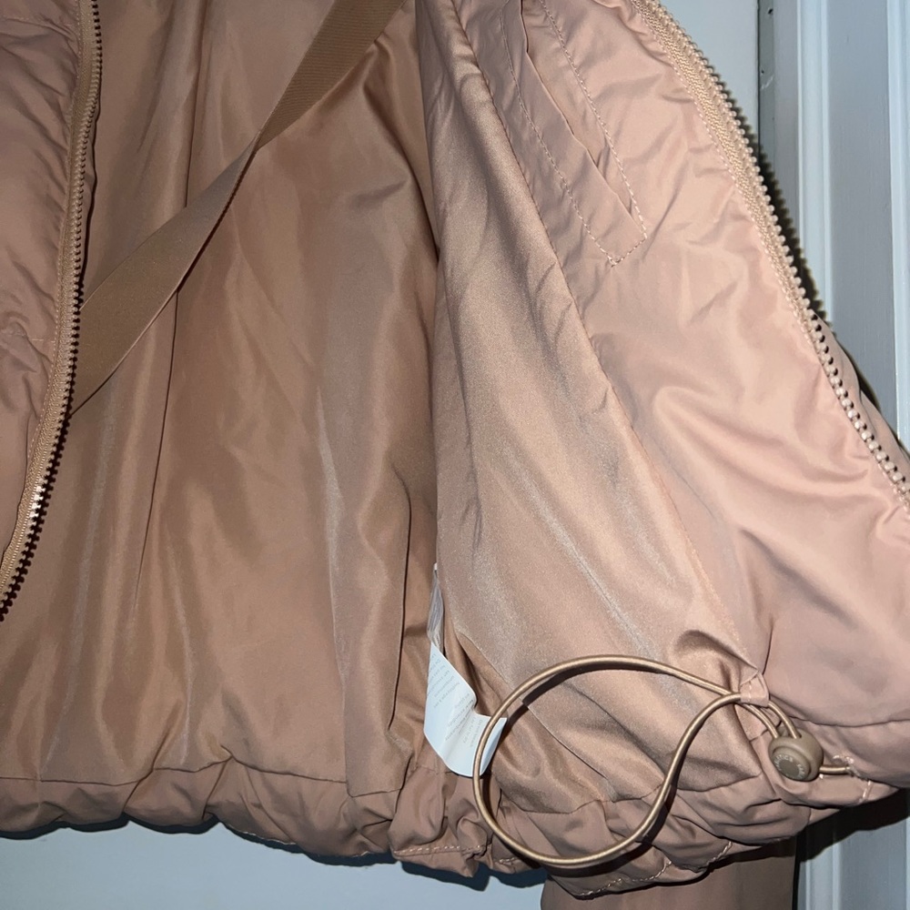 Fabletics Wander Cropped Puffer In Desert - Picture 3 of 8